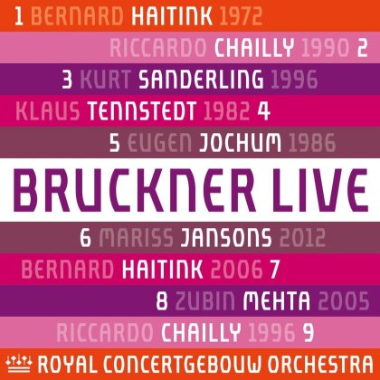 Anton Bruckner (1824-1896), Bernard Haitink, Riccardo Chailly, Kurt Sanderling, … - Sinfonien 1-9 (Live Recordings) - Bruckner Live (9 CD)