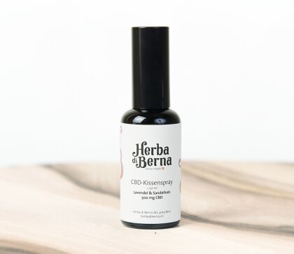 Herba di Berna Cuscino spray (50ml) - Spray per cuscini e ambienti, lavanda e sandalo