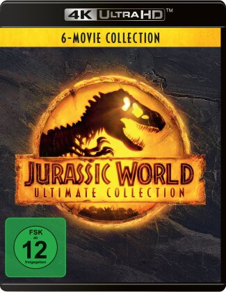 Jurassic World Ultimate Collection - Jurassic Park 1-3 / Jurassic World 1-3 (New Edition, 6 4K Ultra HDs + 6 Blu-rays)