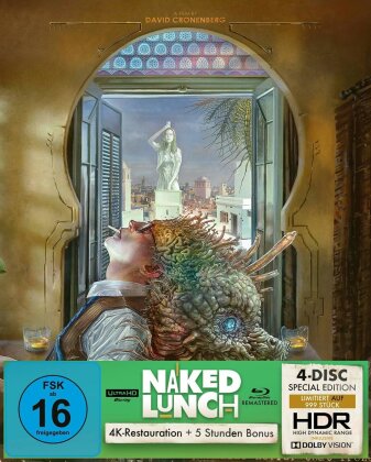 Naked Lunch (1991) (Limited Edition, Remastered, Restaurierte Fassung, Special Edition, 4K Ultra HD + 3 Blu-rays)