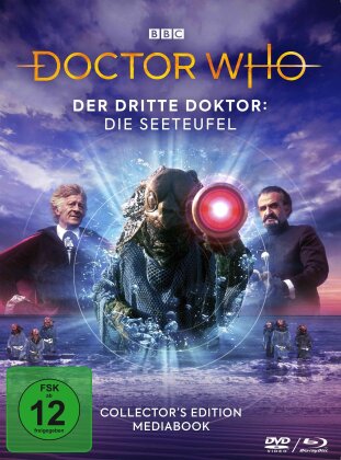 Doctor Who - Der Dritte Doktor: Die Seeteufel (BBC, Collector's Edition, Limited Edition, Mediabook, Blu-ray + 2 DVDs)