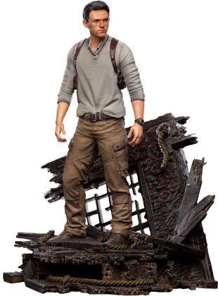 Uncharted: Iron Studios - Nathan Drake Deluxe Figura Art Scale