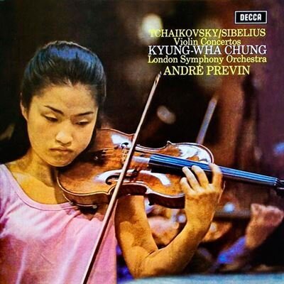 London Symphony Orchestra, Peter Iljitsch Tschaikowsky (1840-1893), Jean Sibelius (1865-1957), André Previn (*1929) & Kyung-Wha Chung - Tchaikovsky / Sibelius-Violin Concertos (LP)