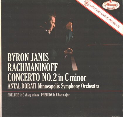 Minneapolis Symphony Orchestra, Sergej Rachmaninoff (1873-1943), Antal Dorati & Byron Janis - Piano Concerto N. 2-Preludes For Solo Piano (LP)