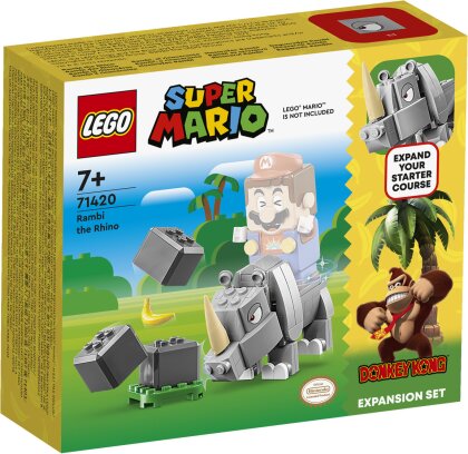 Rambi das Rhino Erweiterungsset - Lego Super Mario, 106 Teile,
