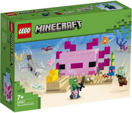 Das Axolotl-Haus - Lego Minecraft, 242 Teile,