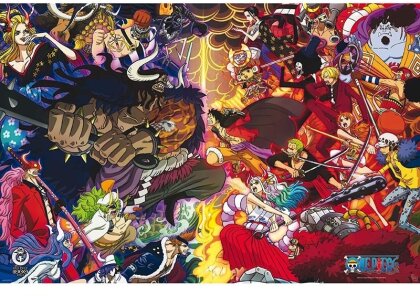 Poster - 1000 logs Combat Final - One Piece - Roulé & filmé - 91.5 cm