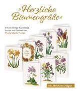 8er-Set Klappkarten »Herzliche Blumengrüße«