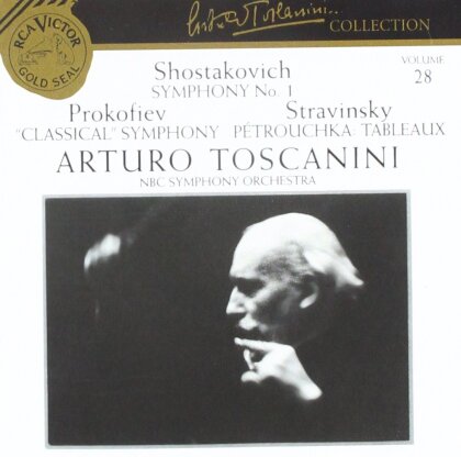 Dimitri Schostakowitsch (1906-1975), Serge Prokofieff (1891-1953), Igor Strawinsky (1882-1971), Arturo Toscanini & NBC Symphony Orchestra - Symphony 1 " Classical " - Toscanini Collection Volume 28