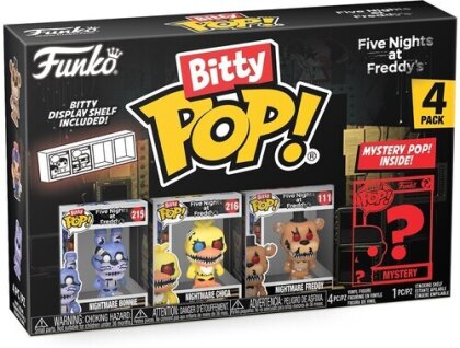Bitty Pop Five Nights At Freddys - Bitty Pop Fnaf Nightmare Bonnie 4 Pack