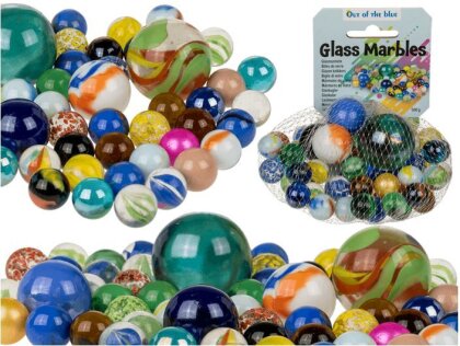 Glas-Murmeln mehrfach sortiert
