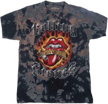 The Rolling Stones Kids T-Shirt - Tattoo Flames (Wash Collection)