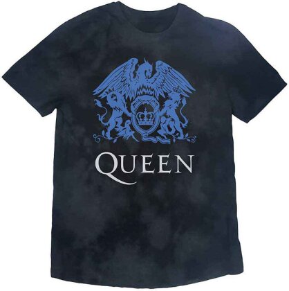 Queen Kids T-Shirt - Blue Crest (Wash Collection)