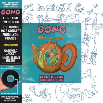 Gong - Live In Lyon 1972 (First Time on CD, Édition Deluxe, Édition Limitée, Version Remasterisée, 2 CD)