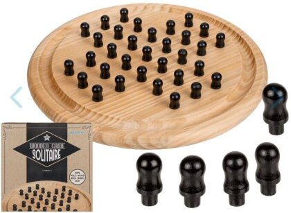 Solitaire Holz-Brettspiel ca. 28,5cm Durchmesser