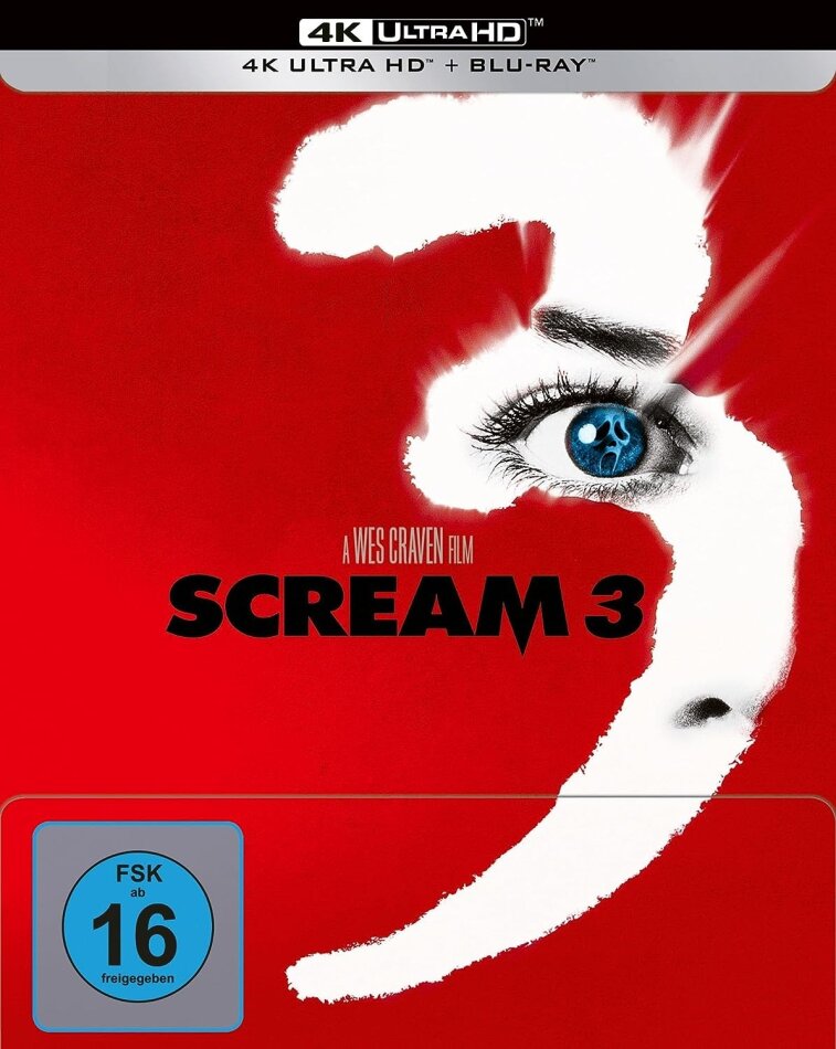 Scream 3 (2000) (Limited Edition, Steelbook, 4K Ultra HD + Blu-ray)