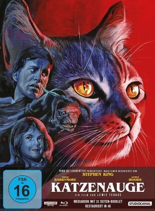 Katzenauge (1985) (Limited Edition, Mediabook, Restaurierte Fassung, 4K Ultra HD + Blu-ray)