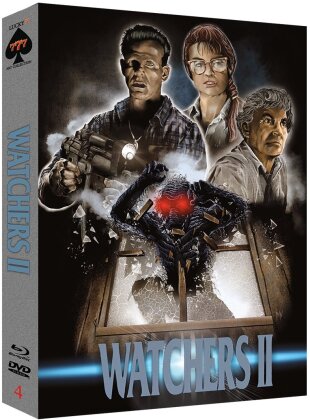 Watchers 2 (1990) (Custodia, Bierfilz, Poster, Lucky 7 Art Collection, Edizione Limitata, Blu-ray + DVD)
