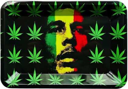 Rolling Tray M Bob Marley Leaves 175 x 275mm