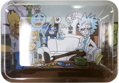 Rolling Tray S Rick and Morty Simpsons 180 x 125mm