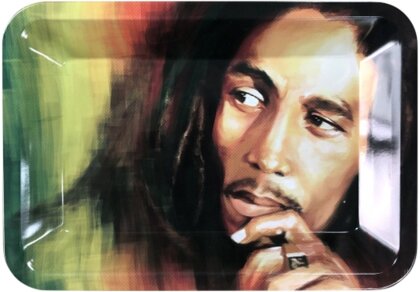 Rolling Tray S Bob Marley Rasta 180 x 125mm