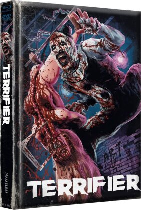 Terrifier (2016) (Wattiert, Cover J, Limited Edition, Mediabook, Uncut, Blu-ray + DVD)