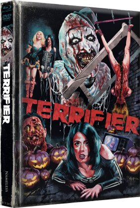 Terrifier (2016) (Wattiert, Cover K, Limited Edition, Mediabook, Uncut, Blu-ray + DVD)