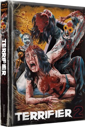 Terrifier 2 (2022) (Wattiert, Cover I, Limited Edition, Mediabook, Uncut, 4K Ultra HD + Blu-ray)