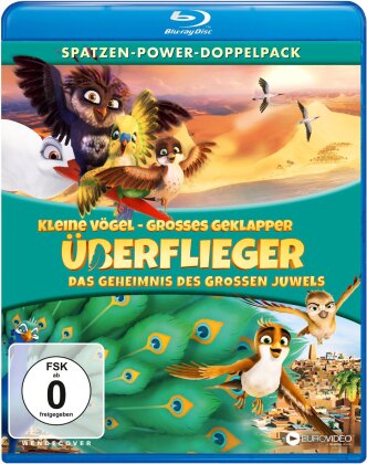 Überflieger: Spatzen-Power-Doppelpack - Kleine Vögel, grosses Geklapper / Das Geheimnis des grossen Juwels (2 Blu-rays)