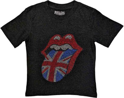 The Rolling Stones Kids T-Shirt - British Tongue (Embellished)