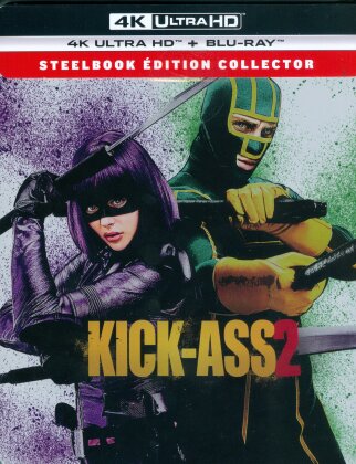 Kick-Ass 2 (2013) (Édition Collector Limitée, Steelbook, 4K Ultra HD + Blu-ray)