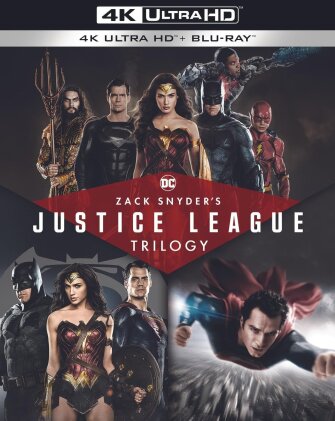 Zack Snyder's Justice League Trilogy (3 4K Ultra HDs + 3 Blu-rays)