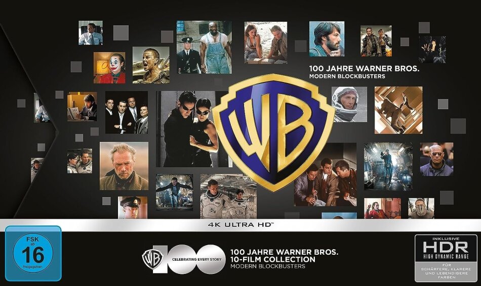 100 Jahre Warner Bros. - 10-Film Collection: Modern Blockbusters (Limited Edition, 10 4K Ultra HDs)
