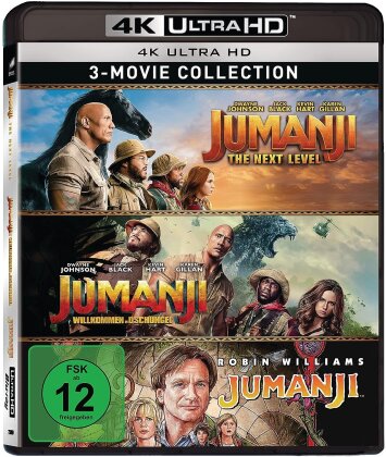 Jumanji: 3-Movie Collection - Jumanji 2 - The Next Level (2019) / Jumanji - Willkommen im Dschungel (2017) / Jumanji (1995) (3 4K Ultra HDs)