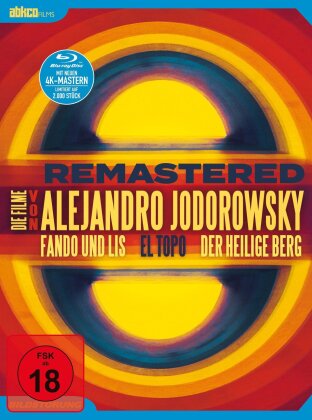 Jodorowsky Re-Mastered - El Topo / Der heilige Berg / Fando und Lis (Limited Edition, Remastered, 3 Blu-rays + 2 CDs + DVD)