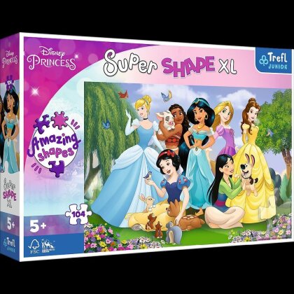 Junior Super Shape XL Puzzle 104 Teile - Disney Princess