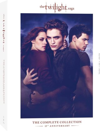 The Twilight Saga 1-5 - The Complete Collection (15th Anniversary Edition, 5 Blu-rays + 5 DVDs)