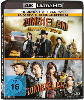 Zombieland 1 & 2 - 2-Movie Collection (2 4K Ultra HDs + 2 Blu-rays)