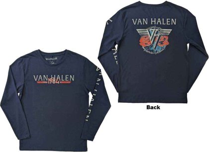 Van Halen Unisex Long Sleeve T-Shirt - 84 Tour (Back & Sleeve Print)