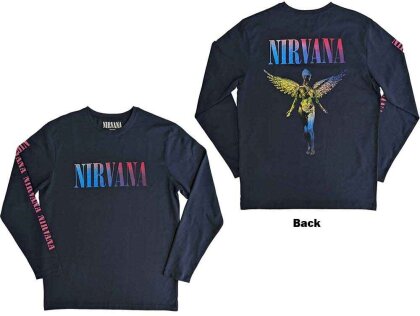 Nirvana Unisex Long Sleeve T-Shirt - Angelic Gradient (Back & Sleeve Print)