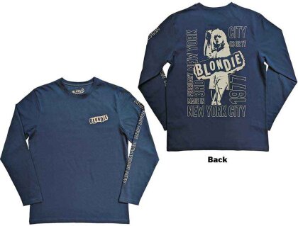Blondie Unisex Long Sleeve T-Shirt - NYC '77 (Back & Sleeve Print)