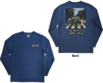 The Beatles Unisex Long Sleeve T-Shirt - Abbey Road (Back & Sleeve Print)