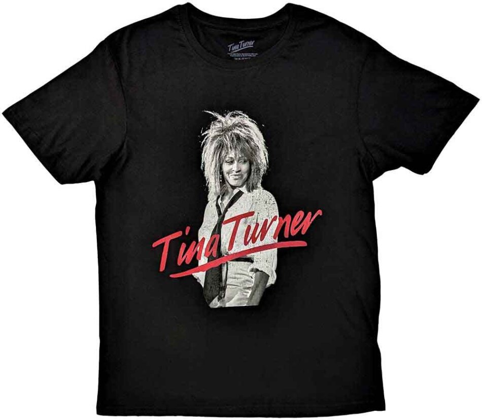 Tina Turner Unisex T-Shirt - Red Logo - Grösse M