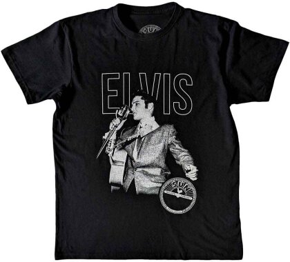 Sun Records Unisex T-Shirt - Elvis Live Portrait