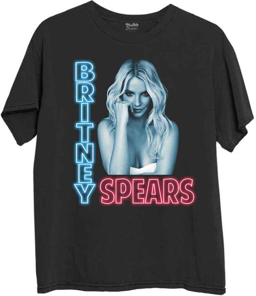Britney Spears Unisex T-Shirt - Neon Light - Grösse M