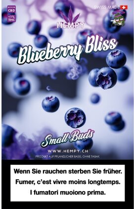 Hempy Blueberry Storm Indoor Small Buds (25gr) - (THC:<1%)
