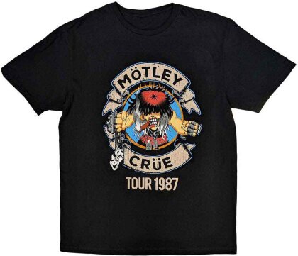 Motley Crue Unisex T-Shirt - Girls Girls Girls Tour '87