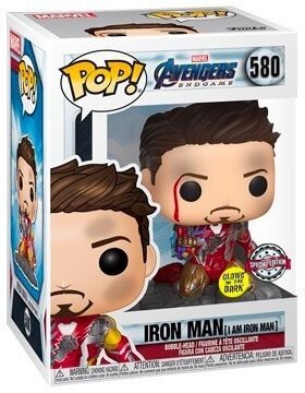 FUNKO POP Marvel Av. Endgame Iron Man Bobble Head / Glow in the Dark