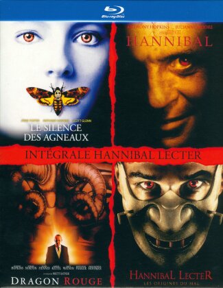 Intégrale Hannibal Lecter - Le silence des agneaux / Hannibal / Dragon Rouge / hannibal Lecter : Les origines du mal (4 Blu-ray)