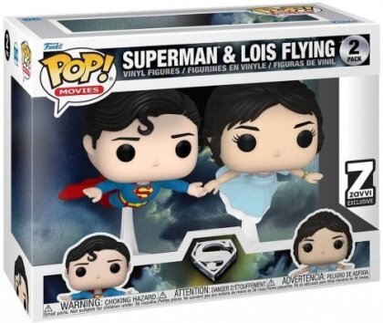 Pack de 2 - Superman & Lois Flying - Superman - POP DC Comics - Exclusive - 9 cm